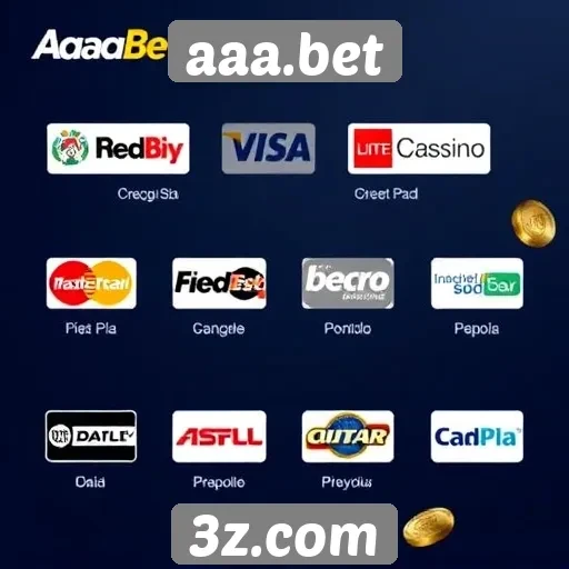 Opções de pagamento disponíveis no aaa.bet